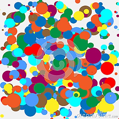 Random colorful geometric pattern / texture. Mottled illustration of random overlapping shapes. Abstract geometric image. Vector Illustration