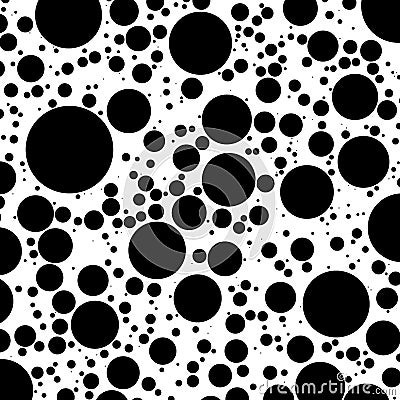 Random dots, circles, polkadots pattern, texture Vector Illustration