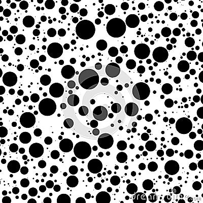 Random dots, circles, polkadots pattern, texture Vector Illustration
