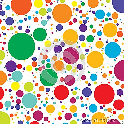 Random dots, circles, polkadots pattern, texture Vector Illustration