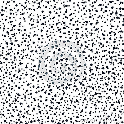 Random Dots Monochrome Seamless Pattern Vector Illustration