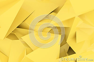 Random geometric backdrop. For graphic design or background, CGI. 3D render. Stock Photo