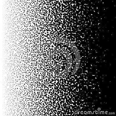 Random halftone, pointillism pattern - Irregular dots abstract m Vector Illustration