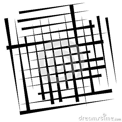 Random lines grid, mesh. Dynamic, irregular overlap, intersect lines, stripes. Jumble, reticulate geometric element. random lines Vector Illustration