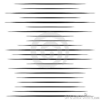 Random lines halftone element. Random horizontal lines. Irregular straight, parallel stripes. Strips, streaks half-tone geometric Vector Illustration