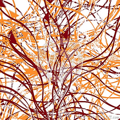 Random lines, shapes geometric abstract art. Colorful duotone scattered design artistic illustration. Irregular, clutter noise, Vector Illustration