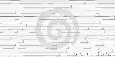 Random offset binary white lines array geometrical white background wallpaper banner pattern Cartoon Illustration