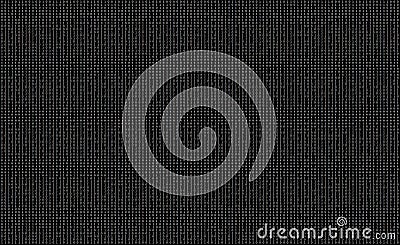 Random pattern of black and white binary code with ones and zeros Stock Photo
