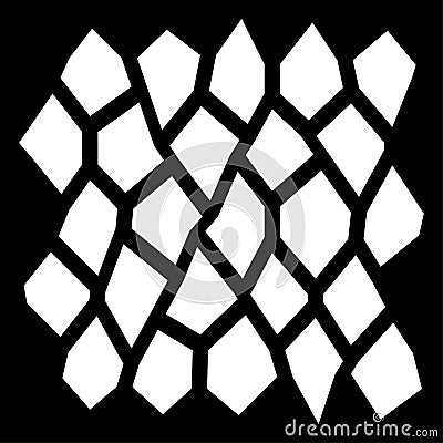 Random paving tiles pattern, texture, Revetment, stonework, stonewall cellular backdrop. Brickwork, wall grid, mesh Vector Illustration