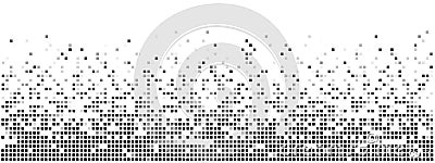 Random Pixels Gradient Mosaic Pattern. Pixel Art Concept Background Stock Photo
