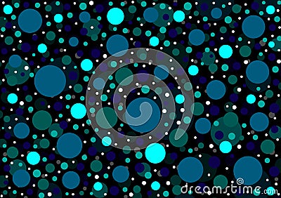 Random scattered circle shapes background for use as wallpaper Stock Photo