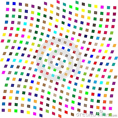 Random shapes arranged as mosaic, tessellating pattern. Colorful, vibrant Vector design. Mishmash, jumble, and tangle concept Vector Illustration