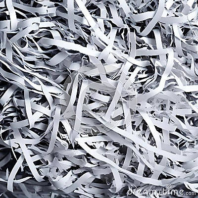 Shredded paper - ai generated image Stock Photo
