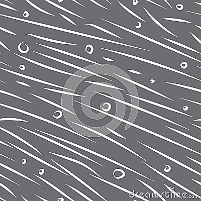 Random sloppy circles and lines seamless pattern Vector Illustration