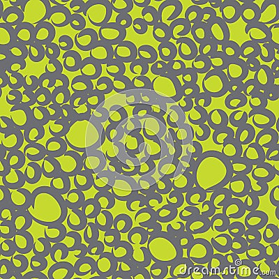 Random sloppy circles seamless pattern Vector Illustration