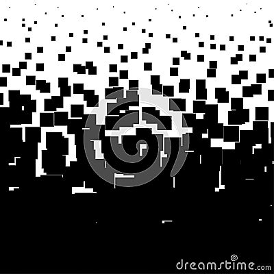 Random squares abstract geometric pattern, background, texture Vector Illustration
