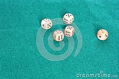 A random throw of the dice Stock Photo