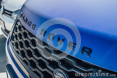 Range Rover Sport Autobiography Blue Editorial Stock Photo