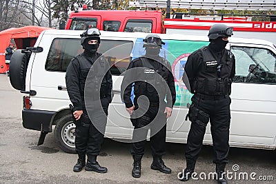 Rangers demonstration Editorial Stock Photo