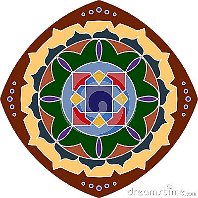 Rangoli Design Vector Illustration