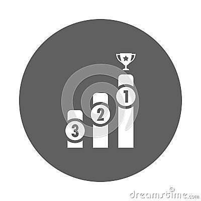 Ranking factor icon. Gray vector graphics Stock Photo