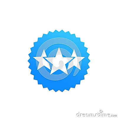 Ranking, rating vector badge Vector Illustration