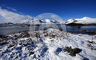 Rannoch Moor Loch Stock Photo