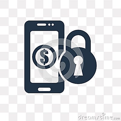 Ransomware vector icon isolated on transparent background, Ransomware transparency concept can be used web and mobile Vector Illustration