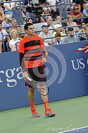 Raonic Milos CAN at US Open 1 Editorial Stock Photo