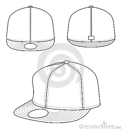 Rap cap Vector Illustration