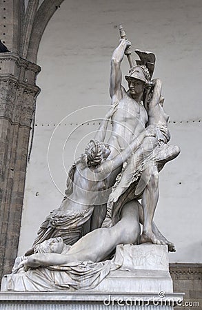 of Polyxena sculpture by Pio Fedi in Florence Stock Photo