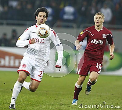 Rapid Bucharest - Hapoel Tel-Aviv Editorial Stock Photo