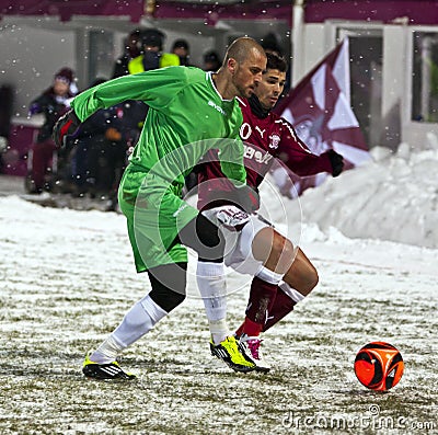 Rapid Bucharest - Unirea Urziceni Editorial Stock Photo