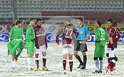 Rapid Bucharest - Unirea Urziceni Editorial Stock Photo