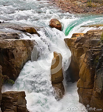 The rapid current Stock Photo