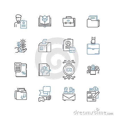 Rapid prototyping line icons collection. Innovation, Modeling, Development, Iteration, Fabrication, Testing, Designing Vector Illustration