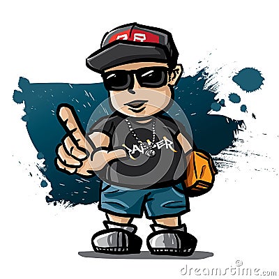 Rapper Vector Illustration