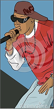 Rapper Vector Illustration