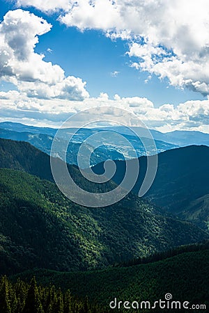 Rarau mountain& x27;s from Romania landscape photography Stock Photo