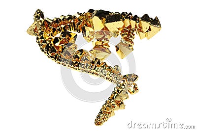 Gold crystal Stock Photo