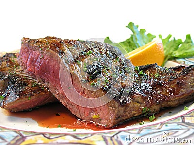 Rare steak Stock Photo