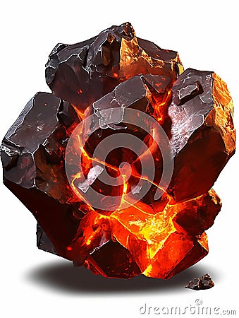 A rare and valuable type of ore that is infused with the energy of the Aether.Generative AI Stock Photo