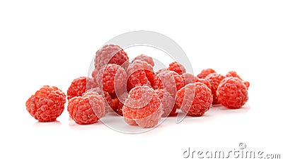 Rasberry on white background. Stock Photo