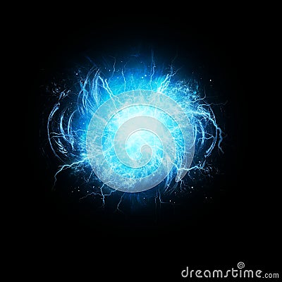 RASENGAN - SPINNING BALL OF CHAKRA Stock Photo