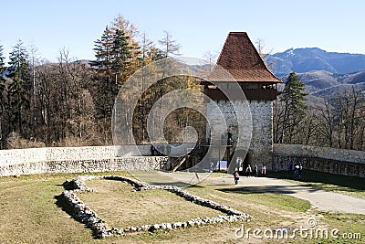 Rasnov citadel Editorial Stock Photo