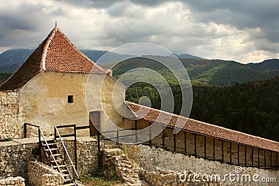 Rasnov Fortress, Brasov Romania Stock Photo