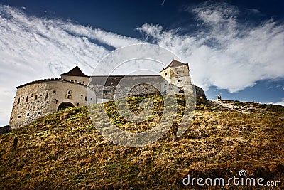 Rasnov fortress in Romania Stock Photo