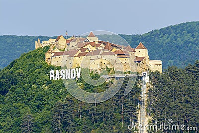 Rasnov fortress Editorial Stock Photo