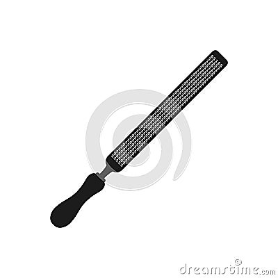 Rasp Vector black icon on white background. Vector Illustration