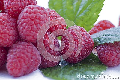 Raspberries Stock Photo